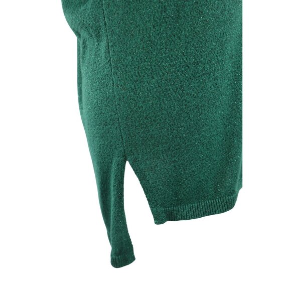 INC international concept V-Neck Emerald Green Long Sleeve Sweater Size Small - Picture 5 of 12